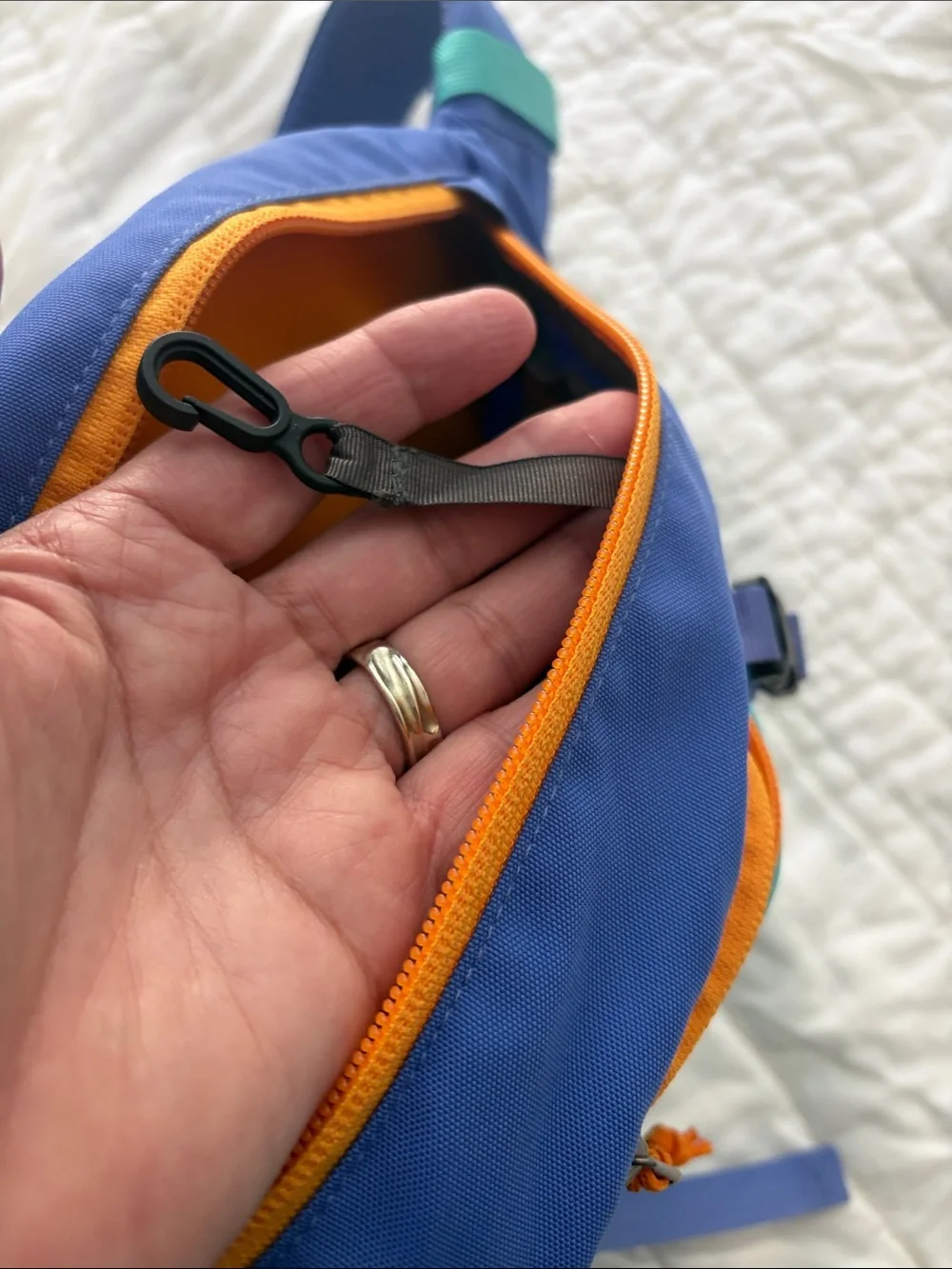 Vintage Patagonia Atom 8L Sling Bag Periwinkle & Mint